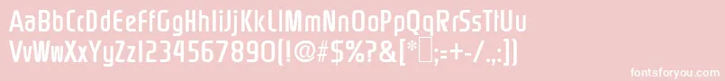 Rinehart Font – White Fonts on Pink Background