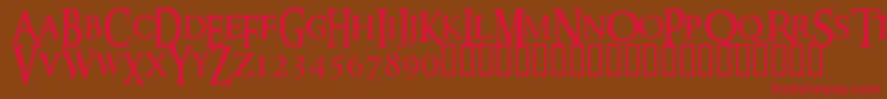 RINGM    Font – Red Fonts on Brown Background