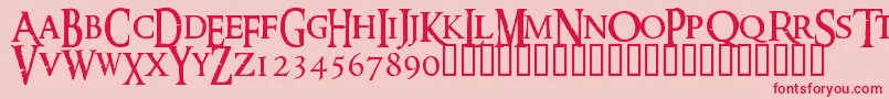 RINGM    Font – Red Fonts on Pink Background