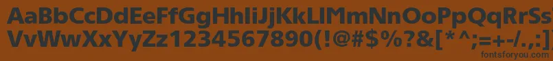 Tornadoblackc Font – Black Fonts on Brown Background