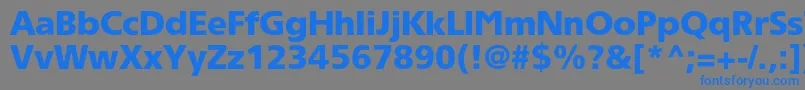 Tornadoblackc Font – Blue Fonts on Gray Background