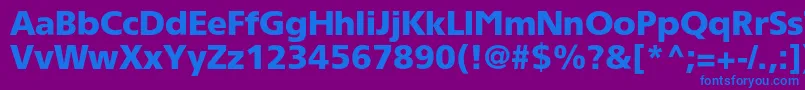 Tornadoblackc Font – Blue Fonts on Purple Background