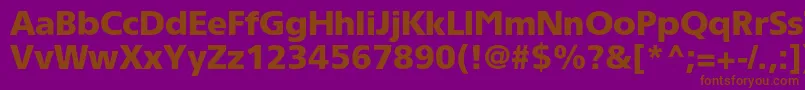 Tornadoblackc Font – Brown Fonts on Purple Background