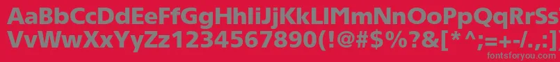 Tornadoblackc Font – Gray Fonts on Red Background