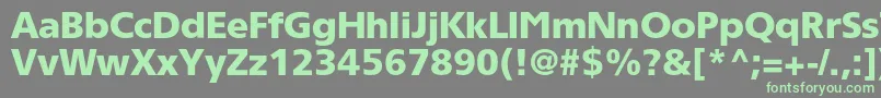 Tornadoblackc Font – Green Fonts on Gray Background