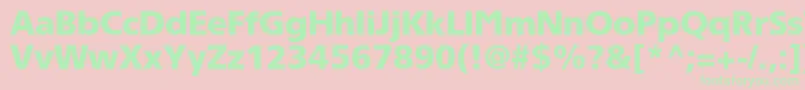 Tornadoblackc Font – Green Fonts on Pink Background