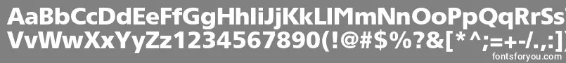 Tornadoblackc Font – White Fonts on Gray Background