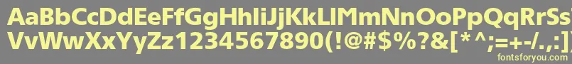 Tornadoblackc Font – Yellow Fonts on Gray Background