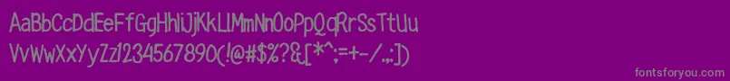 Шрифт RingTown – серые шрифты на фиолетовом фоне