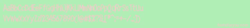 RingTown Font – Pink Fonts on Green Background