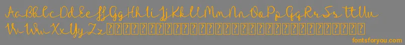 More about Riocabana Font Riocabana Font – Orange Fonts on Gray Background