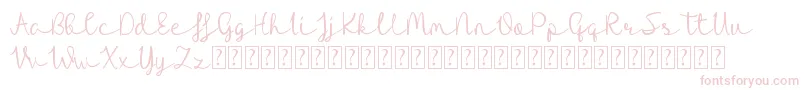 Riocabana-Schriftart – Rosa Schriften