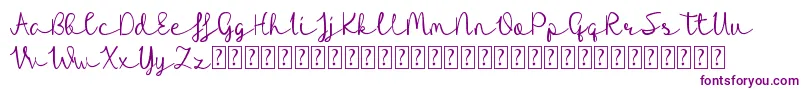 Riocabana Font – Purple Fonts on White Background