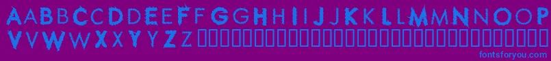 Шрифт RIPPC    – синие шрифты на фиолетовом фоне