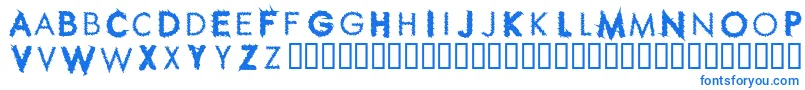 フォントRIPPC    – 白い背景に青い文字