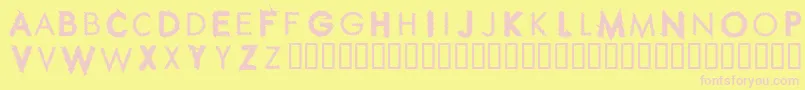 RIPPC    Font – Pink Fonts on Yellow Background