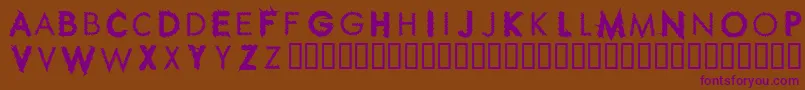 Шрифт RIPPC    – фиолетовые шрифты на коричневом фоне