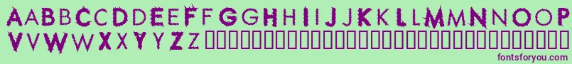 Шрифт RIPPC    – фиолетовые шрифты на зелёном фоне