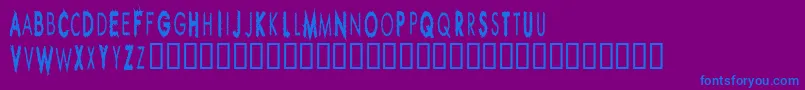 RIPPCUC  Font – Blue Fonts on Purple Background