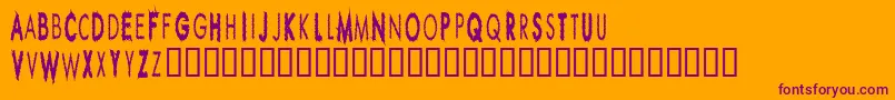 RIPPCUC  Font – Purple Fonts on Orange Background