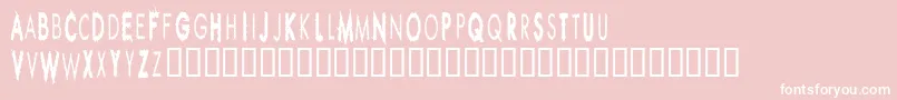 RIPPCUC  Font – White Fonts on Pink Background