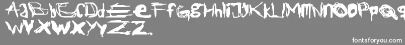 Ripper Font – White Fonts on Gray Background