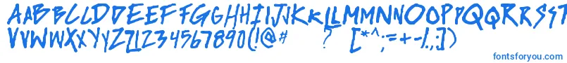 Шрифт riseup tbs – синие шрифты на белом фоне