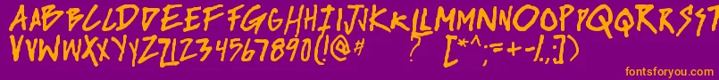 Шрифт riseup tbs – оранжевые шрифты на фиолетовом фоне