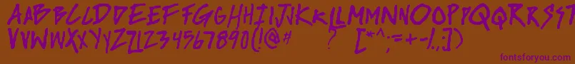 Шрифт riseup tbs – фиолетовые шрифты на коричневом фоне