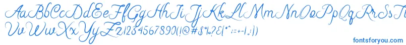 Fonte Riska Script – fontes azuis