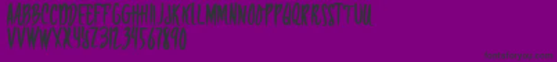 RISKERA DEMO Font – Black Fonts on Purple Background