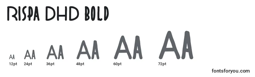 Rispa DHD Bold Font Sizes