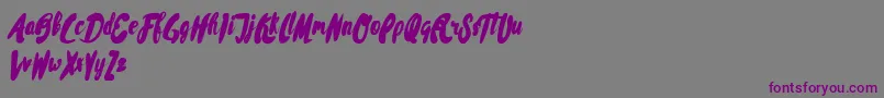 Rissa Typeface Demo Font – Purple Fonts on Gray Background
