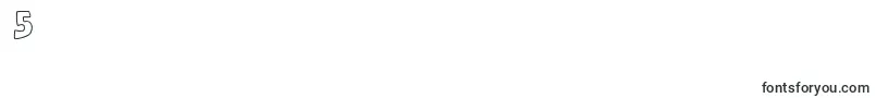 K26sidewalkchalk-Schriftart – Schriften für die Ziffer 5