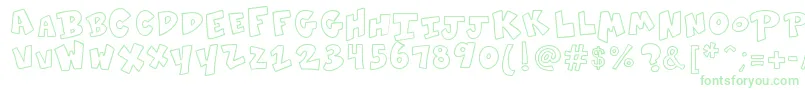 K26sidewalkchalk Font – Green Fonts on White Background