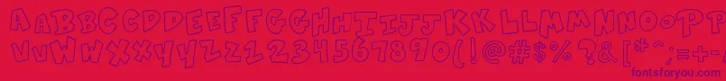 More about K26sidewalkchalk Font K26sidewalkchalk Font – Purple Fonts on Red Background