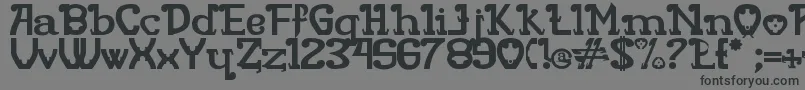 フォントRita Mouse – 黒い文字の灰色の背景