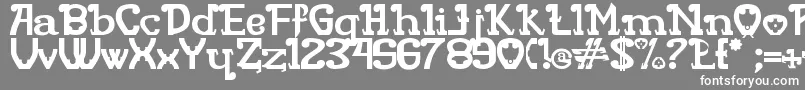 Шрифт Rita Mouse – белые шрифты на сером фоне