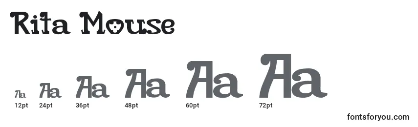 Rita Mouse Font Sizes