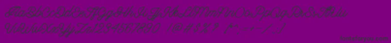 Riverside DEMO Font – Black Fonts on Purple Background