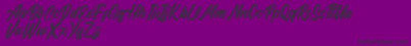 フォントRiverside FREE – 紫の背景に黒い文字