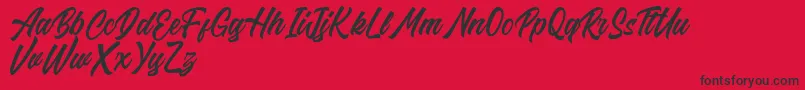 Riverside FREE Font – Black Fonts on Red Background