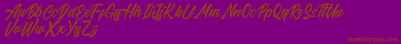 Riverside FREE Font – Brown Fonts on Purple Background