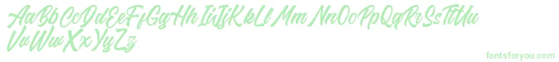 Riverside FREE Font – Green Fonts on White Background