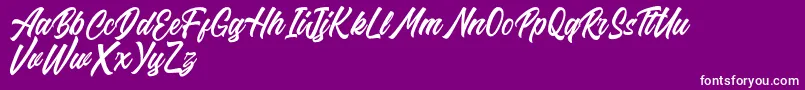 Police Riverside FREE – polices blanches sur fond violet