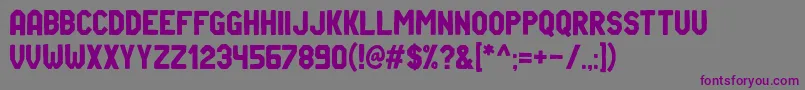 Шрифт Riverside Sans – фиолетовые шрифты на сером фоне