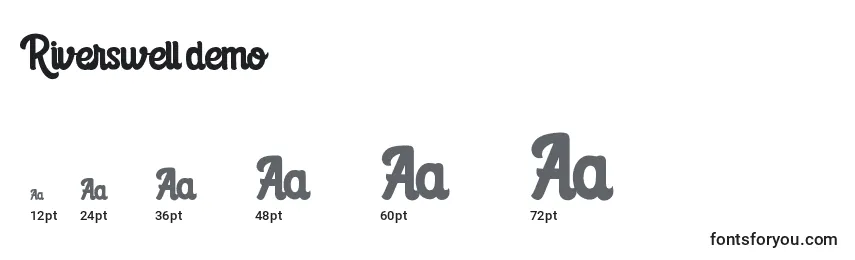 Riverswell demo Font Sizes