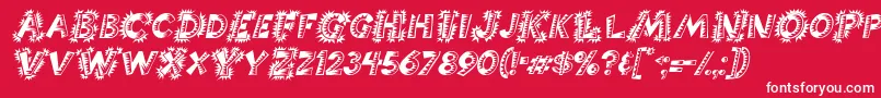 fuente ChorizoItalic – Fuentes Blancas Sobre Fondo Rojo