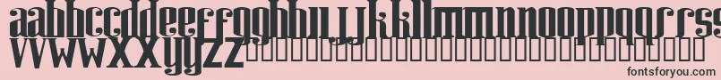 RIWEUK   Font – Black Fonts on Pink Background