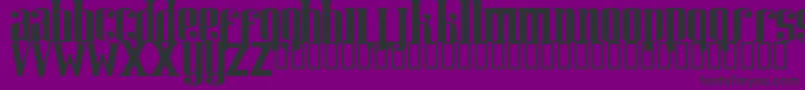 Шрифт RIWEUK   – чёрные шрифты на фиолетовом фоне